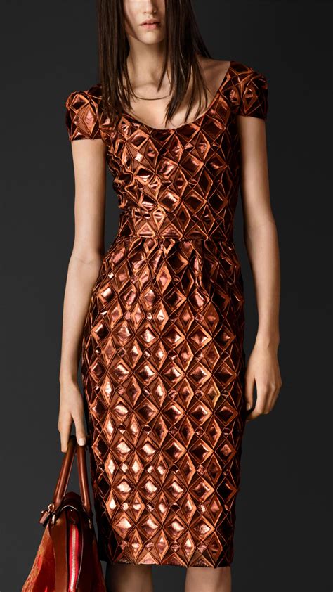 burberry metallic geometric cloqué dress|Burberry Limited.